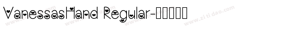 VanessasHand Regular字体转换